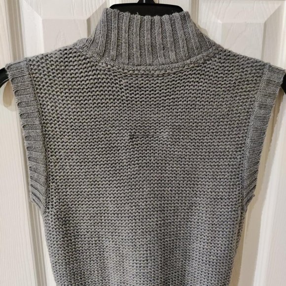 Aeropostale Y2K Gray Sleeveless Button Front Cardigan Size XSmall - Picture 6 of 7